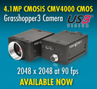 領先業界最快速的USB3.0 CMOS相機Grasshopper3 GS3-U3-41C6
