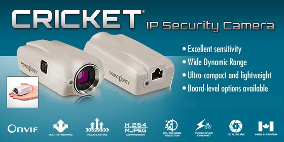 IP網路監控相機首選：Cricket 720p/1080p 低光源高感光、寬動態影像